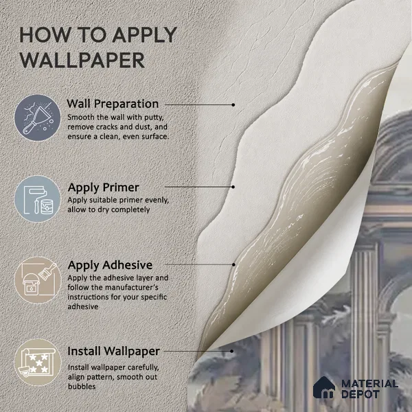 Majestic Foliage Epoch Customised Wallpaper Blue & Sepia
