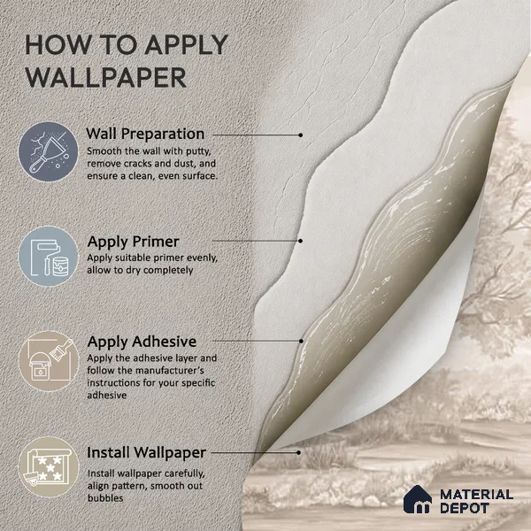 Whispering Moors Scenic Wallpaper Design Customised beige