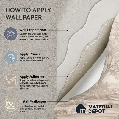 Whispering Moors Scenic Wallpaper Design Customised beige