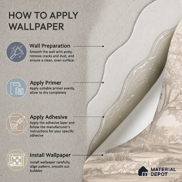 Whispering Moors Scenic Wallpaper Design Customised beige