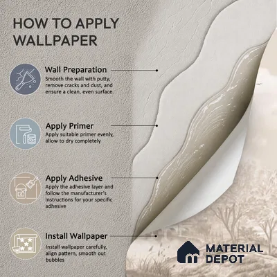 Whispering Moors Scenic Wallpaper Design Customised beige
