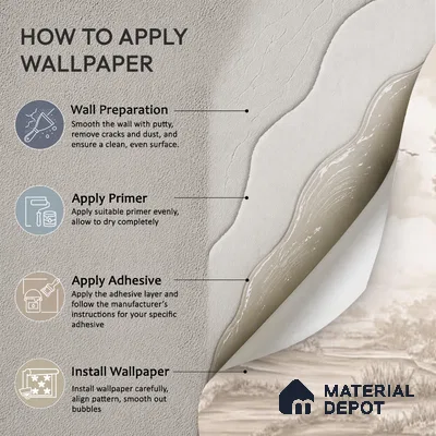 Whispering Moors Scenic Wallpaper Design Customised beige