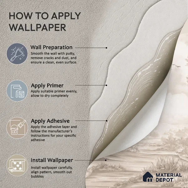 Whispering Moors Scenic Wallpaper Design Customised beige