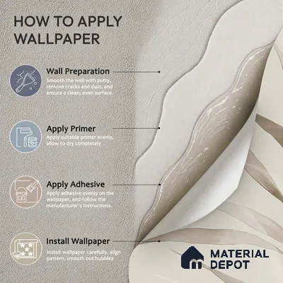 Whispering Blades Soft Mocha Abstract Customised Soft Feel Wallpaper for Rooms