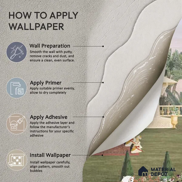 Bagaan Indian Art Inspired Luxury Soft Feel Wallpaper Design