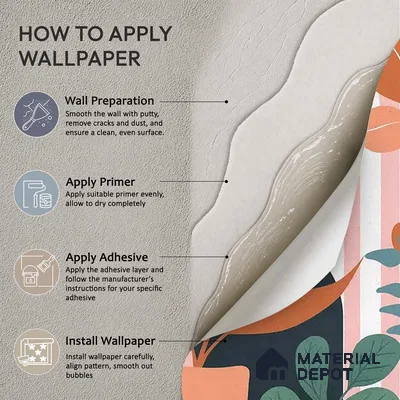 Boho Botanica Abstract Customised Soft Feel Wallpaper for Rooms