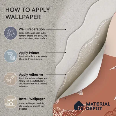 Sienna Garden Abstract Handmade Customised Wallpaper for Rooms