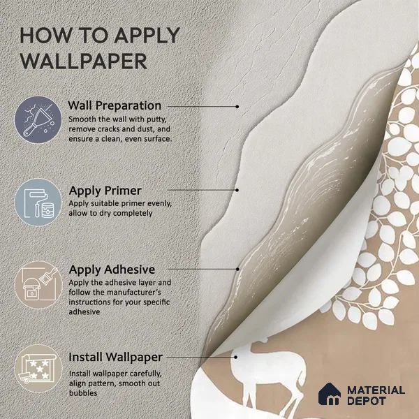 Beige Pichwai Tree of Life Sandstone Wallpaper for Pooja and Living Rooms