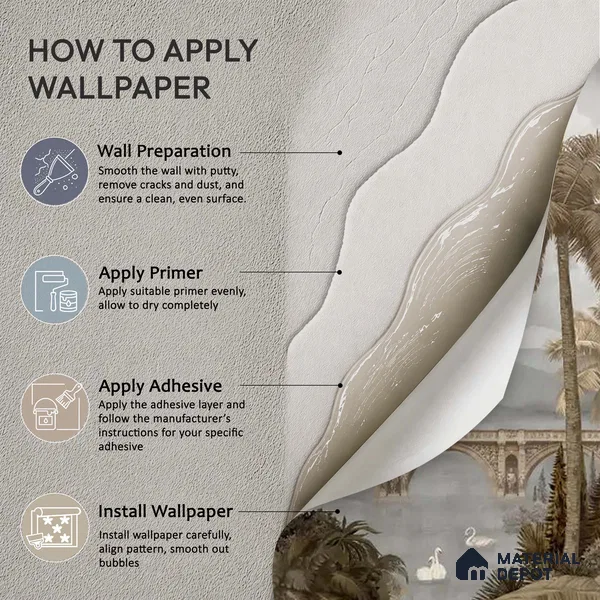 Majestic Foliage Epoch Sandstone Green & Sepia (Customised Wallpaper)