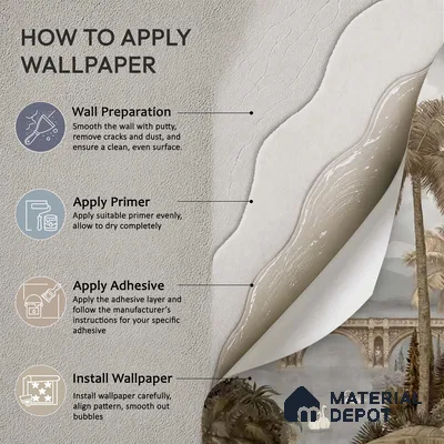 Majestic Foliage Epoch Canvas Green & Sepia (Customised Wallpaper)
