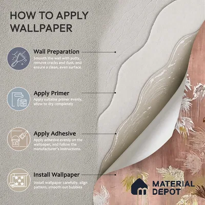 Worth it - Abstract Soft Feel Customized Wallpaper Design for Walls, Pink