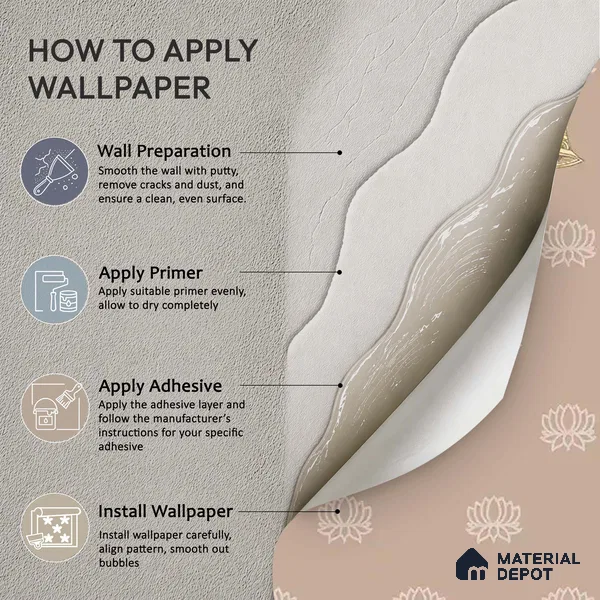 Divine Glow: Beautiful Beige Pichwai Soft Feel Wallpaper for Pooja Room, Customised