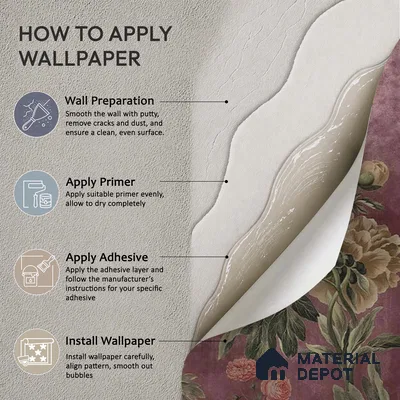 Big Floral Handmade Wallpaper for Rooms Blossoms in Twilight