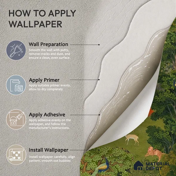 Van Raag Customized Wallpaper Sandstone(Super Luxury)