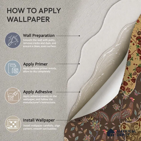 Rang Rali, Indian Handmade Wallpaper | Customised Size Wallpaper