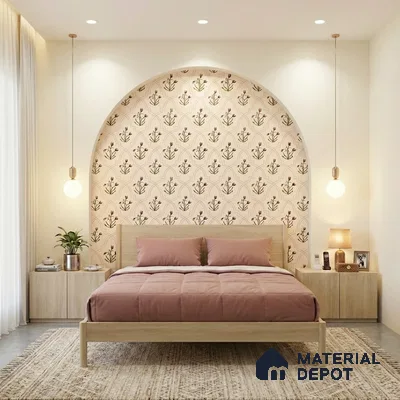 Prismatic Hand-Drawn Geometric Petals Wallpaper Crafted for Modern Textile Patterns | WP 05268 Canvas | 250 GSM WP01CNF Paper | (MOQ = 30 Sq. Ft.)