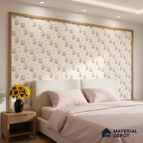 Delicate Ditsy Floral Arrangement Wallpaper of Tiny Blossoms in Seamless Repeat | WP 05266 Canvas | 250 GSM WP01CNF Paper | (MOQ = 30 Sq. Ft.)
