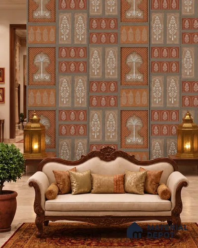 Riyasat LM 25883 8 ft x 4 ft Texture Finish Digital Laminate - 1 mm | Suitable for Bedroom, Feature Wall, Wardrobe