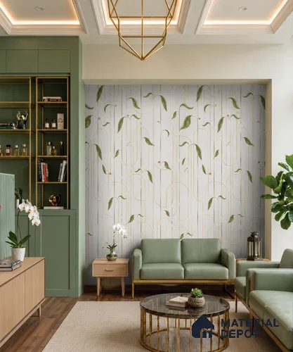 Rustic Vine LM 25886 8 ft x 4 ft Texture Finish Digital Laminate - 1 mm | Suitable for Bedroom, Feature Wall, Wardrobe