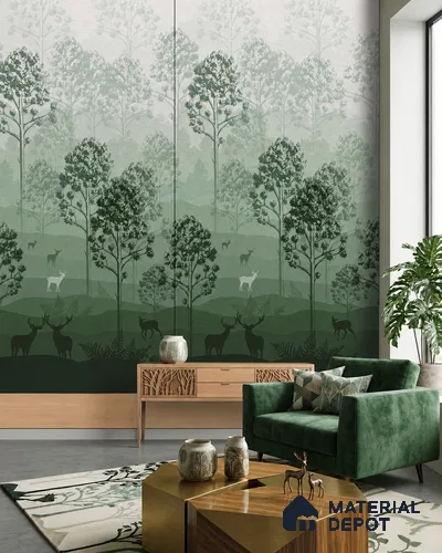 Woodland Mist LM 25897 8 ft x 4 ft Texture Finish Digital Laminate - 1 mm | Suitable for Bedroom, Feature Wall, Wardrobe