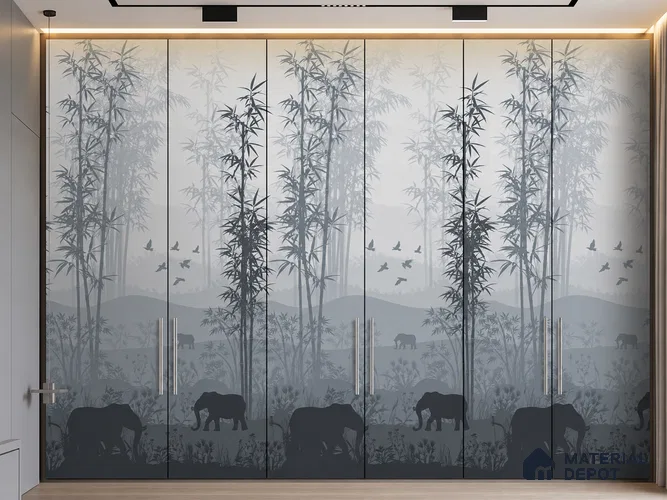 Quiet Woods LM 25899 8 ft x 4 ft Texture Finish Digital Laminate - 1 mm | Suitable for Bedroom, Feature Wall, Wardrobe