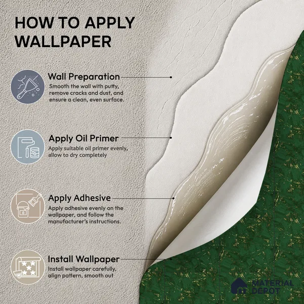 WK25-2531 | Green & Gold Malachite Marble Patterned Wallpaper - 10 Meter x 21 Inches, 57.41 Sq. Ft. (Min. 15% Wastage)