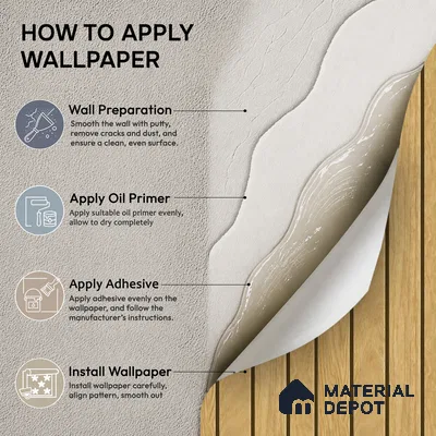 88581-2 | 5 Meter x 42 Inch PVC Wood Look Wallpaper - 57 Sq. Ft. | Minimum 15% wastage during installation