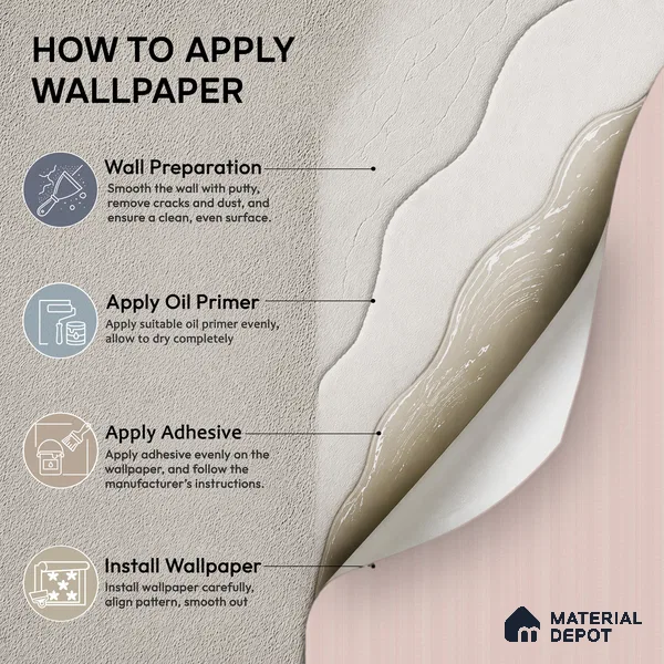 70252-3 | Pale Pink Vertical Stripe PVC Patterned Wallpaper - 5 Meter x 42 Inch, 57 Sq. Ft. (Min. 15% Wastage)