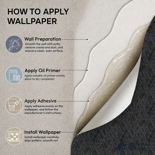 ST021002 | Charcoal Gold Diamond Facet PVC Geometric Wallpaper - 10.05 Meter x 20.86 Inches, 57.33 Sq. Ft. (Min. 15% Wastage)
