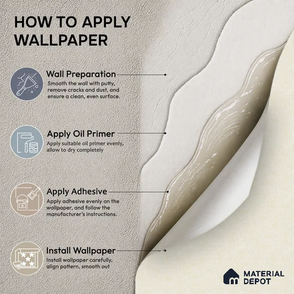 ST021032 | Pale Cream Soft Mottled PVC Patterned Wallpaper - 10.05 Meter x 20.86 Inches, 57.33 Sq. Ft. (Min. 15% Wastage)