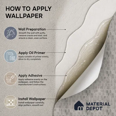 AMBL23470 | Silver Grey Distressed Checker Patterned Wallpaper - 10 Meter x 21 Inches, 57.05 Sq. Ft. (Min. 15% Wastage)