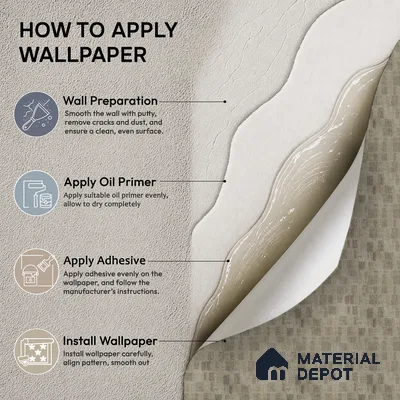 AMBL23472 | Warm Beige Distressed Checker Patterned Wallpaper - 10 Meter x 21 Inches, 57.05 Sq. Ft. (Min. 15% Wastage)