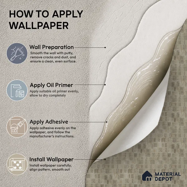 AMBL23472 | Warm Beige Distressed Checker Patterned Wallpaper - 10 Meter x 21 Inches, 57.05 Sq. Ft. (Min. 15% Wastage)