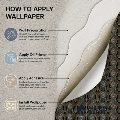 AA101104 | Black Gold Deco Panel PVC Patterned Wallpaper - 9.5 Meter x 21 Inch, 55 Sq. Ft. (Min. 15% Wastage)