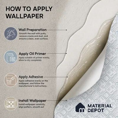 AA100603 | Silver Grey Marble Square Lattice PVC Patterned Wallpaper - 9.5 Meter x 21 Inch, 55 Sq. Ft. (Min. 15% Wastage)