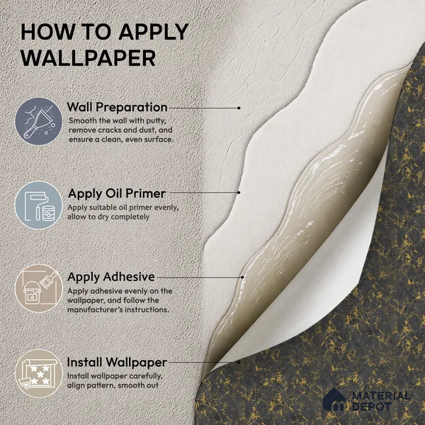AMBL23402 | Black Vein Marble Textured Wallpaper - 10 Meter x 21 Inches, 57.05 Sq. Ft. (Min. 15% Wastage)
