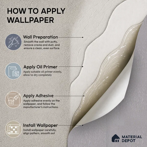 RD2646 | Grey Crinkled Foil PVC Textured Wallpaper - 10 Meter x 21 Inch, 57 Sq. Ft. (Min. 15% Wastage)
