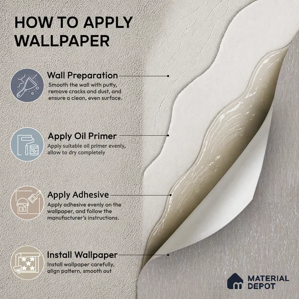 RD2641 | Grey Crinkled Foil PVC Textured Wallpaper - 10 Meter x 21 Inch, 57 Sq. Ft. (Min. 15% Wastage)
