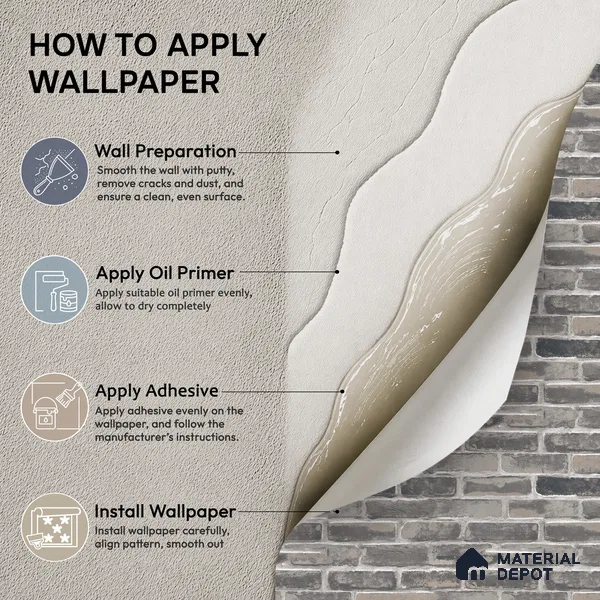 RD2660 | 10 Meter x 21 Inch PVC Brick Look Wallpaper - 57 Sq. Ft. | Minimum 15% wastage during installation