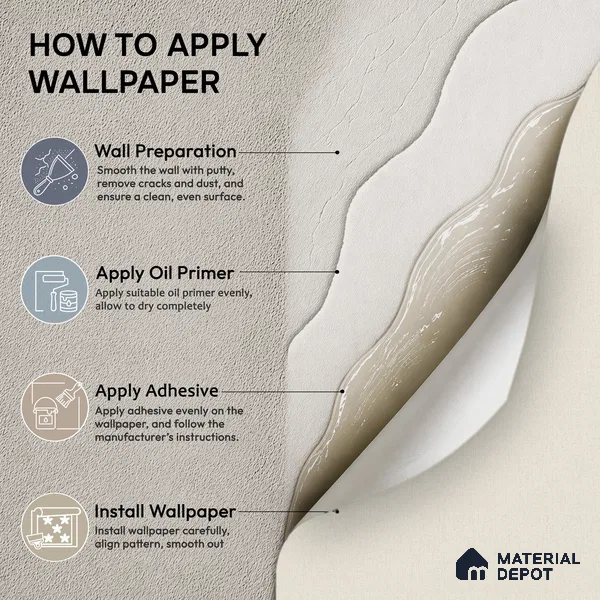 9030 | Warm Cream Fine Solid Patterned Wallpaper - 10 Meter x 21 Inch, 57 Sq. Ft. (Min. 15% Wastage)