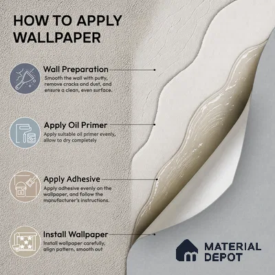 9064 | Silver Grey Plain Solid Patterned Wallpaper - 10 Meter x 21 Inch, 57 Sq. Ft. (Min. 15% Wastage)