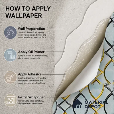 WK160-17 | Blue Lattice Gold Patterned Wallpaper - 10 Meter x 21 Inches, 57.37 Sq. Ft. (Min. 15% Wastage)