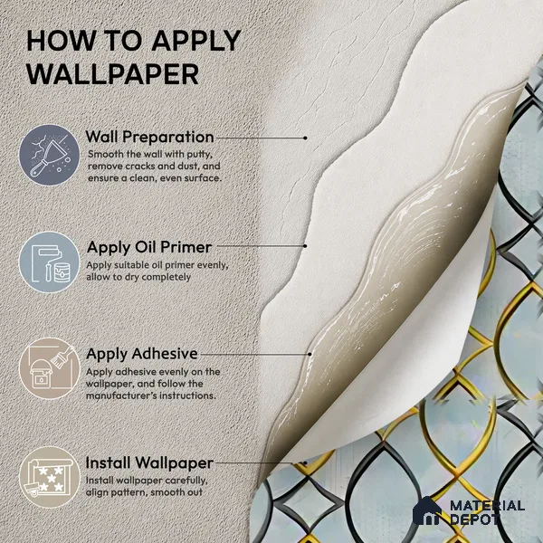 WK160-17 | Blue Lattice Gold Patterned Wallpaper - 10 Meter x 21 Inches, 57.37 Sq. Ft. (Min. 15% Wastage)