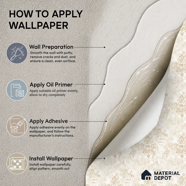 1128 | 10 Meter x 21 Inches Damask Look Wallpaper - 57.37 Sq. Ft. | Minimum 15% wastage during installation