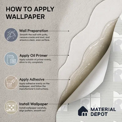 5165-1 | Grey Cat Window Silhouette Brick Look Wallpaper 4 Meter x 42 Inches - 45.94 Sq. Ft. | Minimum 15% wastage during installation