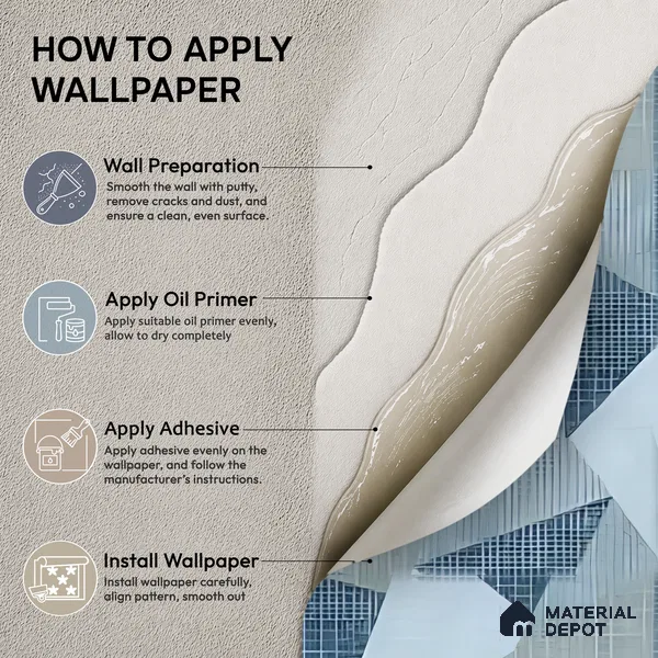WK160-24 | Slate Blue Faceted Triangle Block Patterned Wallpaper - 10 Meter x 21 Inches, 57.37 Sq. Ft. (Min. 15% Wastage)