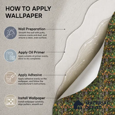 170-52 | Orange Blossom Grey Fence Floral Wallpaper - 9.6 Meter x 20.87 Inches, 54.77 Sq. Ft. (Min. 15% Wastage)