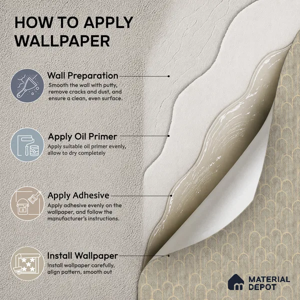 1156 | Beige & Gold Art Deco Arch Patterned Wallpaper - 10 Meter x 21 Inches, 57.37 Sq. Ft. (Min. 15% Wastage)
