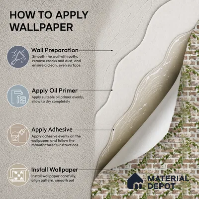 WP-1430 | 9.5 Meter x 21 Inches Brick Look Wallpaper - 54 Sq. Ft.  | Minimum 15% wastage during installation