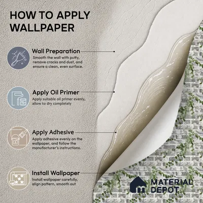 WP-1431 | 9.5 Meter x 21 Inches Brick Look Wallpaper - 54 Sq. Ft. | Minimum 15% wastage during installation